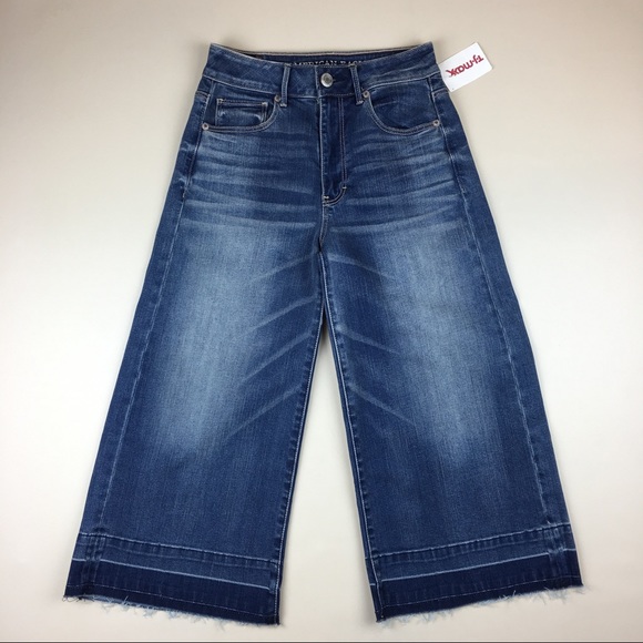 american eagle frayed hem jeans
