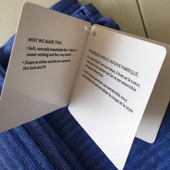 NWT HEATHERED BLUE PIQUE LULULEMON VINYASA SCARF - Picture 5 of 7