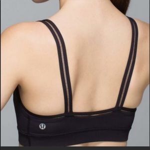 Lululemon straight up bra black sz6 like new!