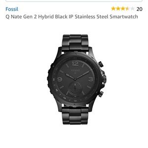 Men's stainless steel fossil watch