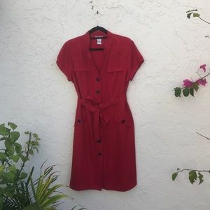 Vintage Robbie Bee Red Dress SZ 14