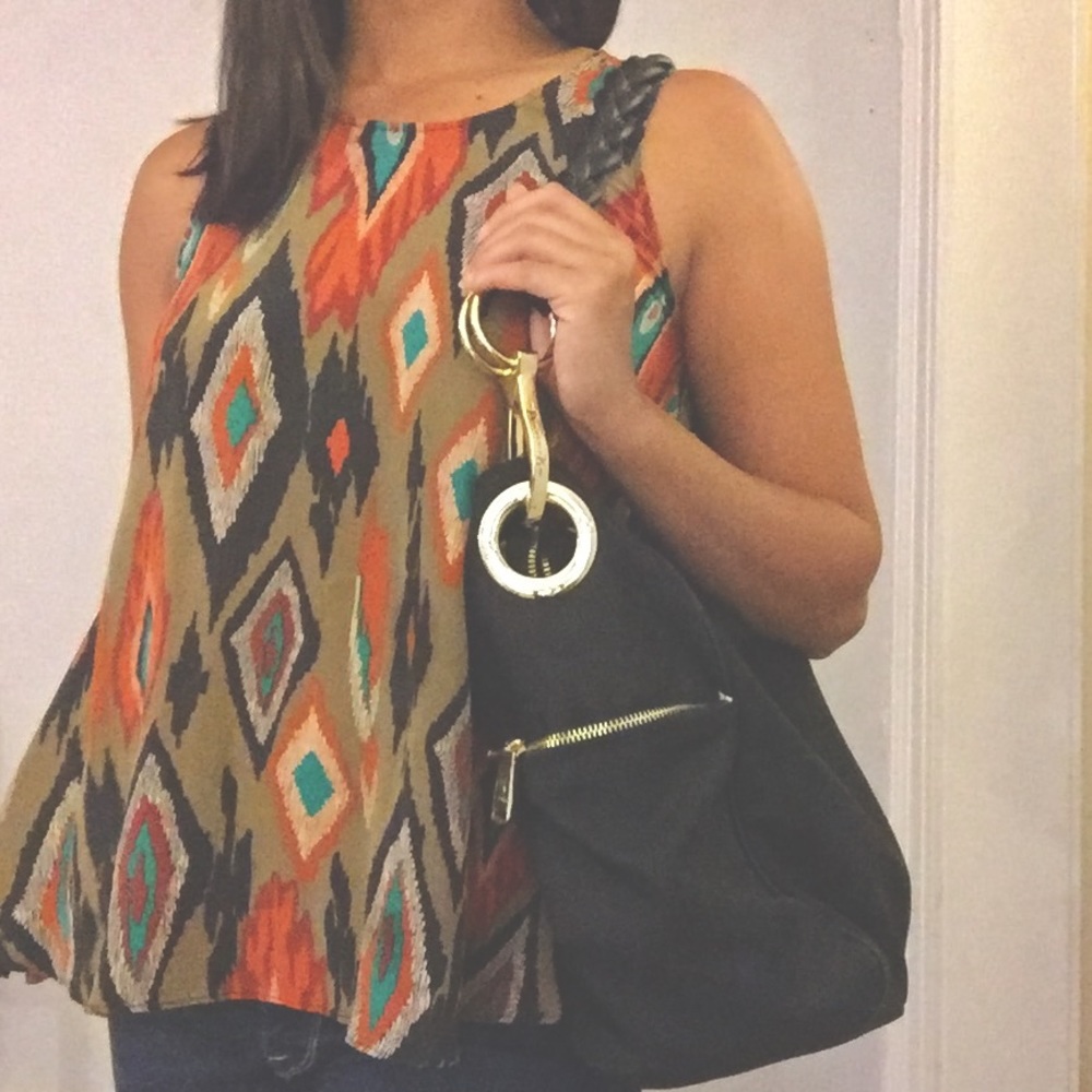 JPK Paris 75 Nylon Shoulder Bag- Black