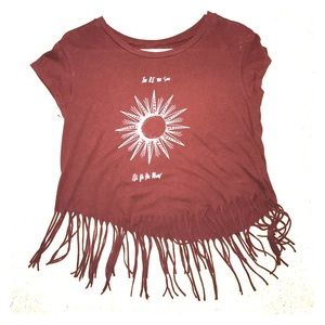 You be the Sun I'll be the Moon fringe top