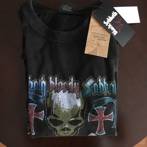Brand new distressed Black Sabbath shirt