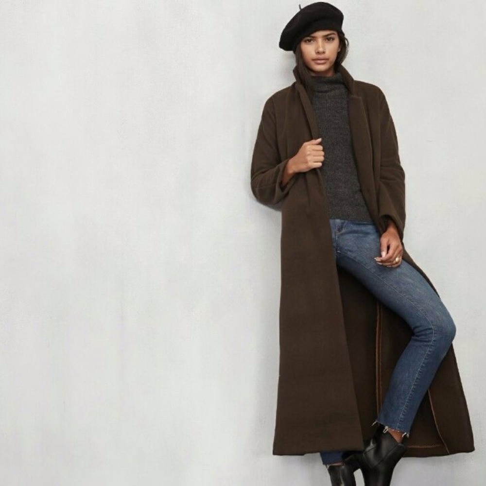 SOLD! Reformation Brunswick Coat Robinhood Brown