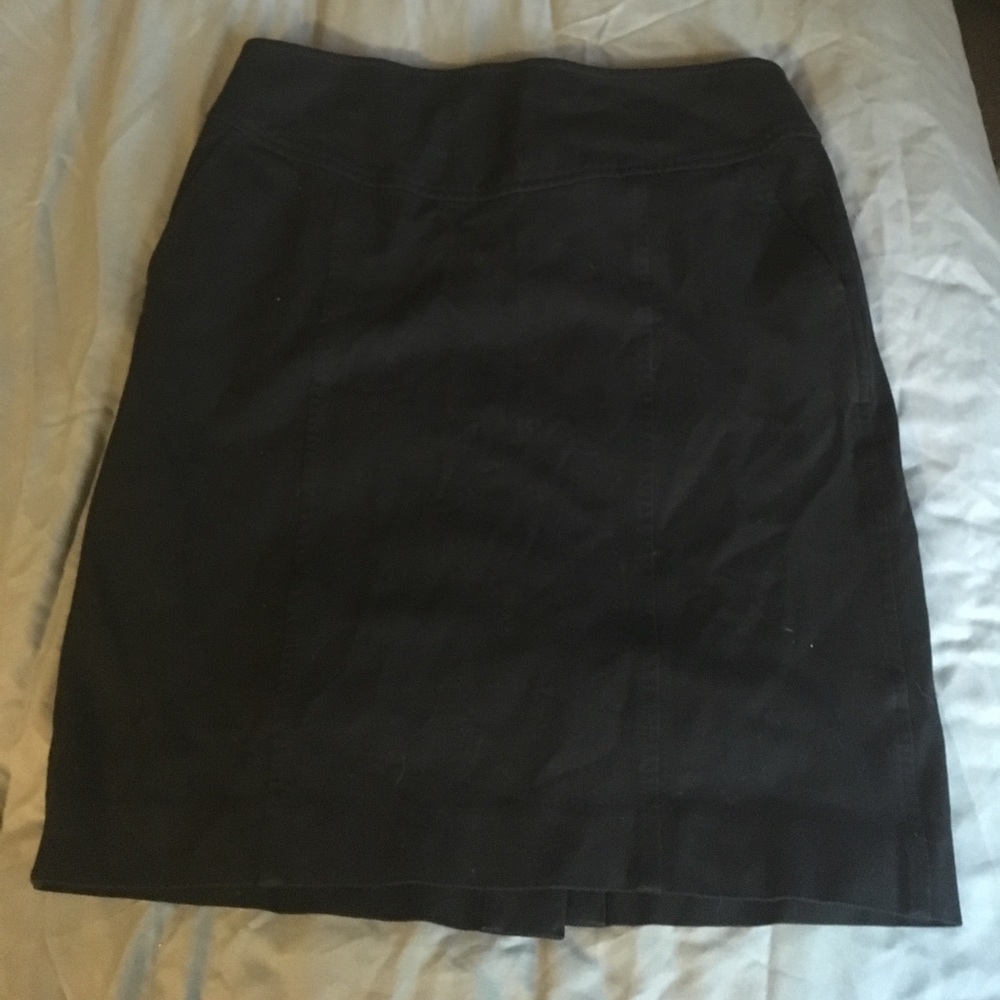 Black jeans pencil skirt