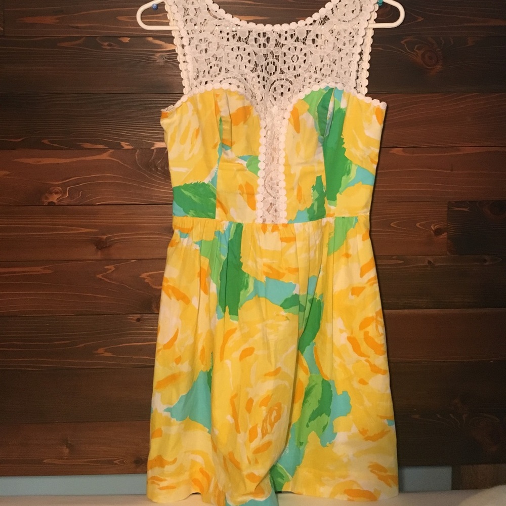 Lilly Pulitzer size 00 Raegan Dress Sunglow