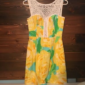 Lilly Pulitzer size 00 Raegan Dress Sunglow