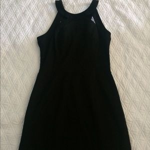 Black dress with cut outs
