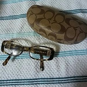 Coach eyeglasses and protective case