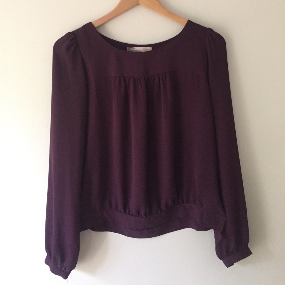 Deep purple blouse