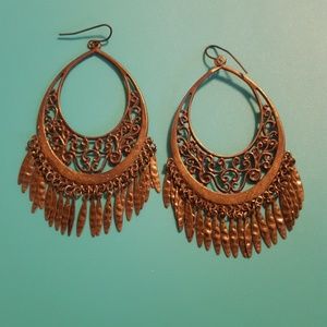 Never worn bronze earrings