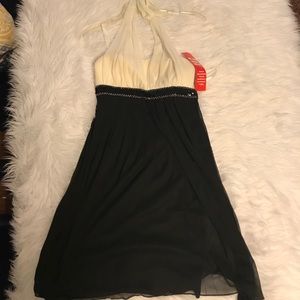 🎉Last Call🎉🎉BNWT Black and Ivory Elegant Dress