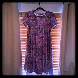 2 LuLaRoe dresses: mommy+me XS Carly & 4 Adeline