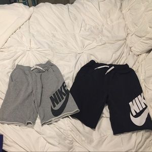 2 pairs boys Nike sweat shorts