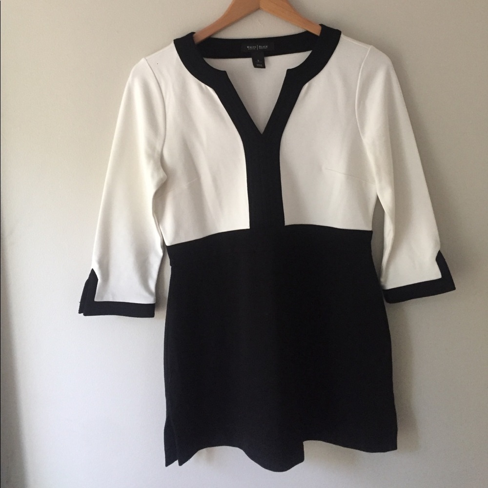 Black and white tunic