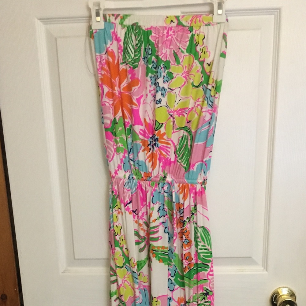 Lilly Pulitzer Strapless Maxi Dress