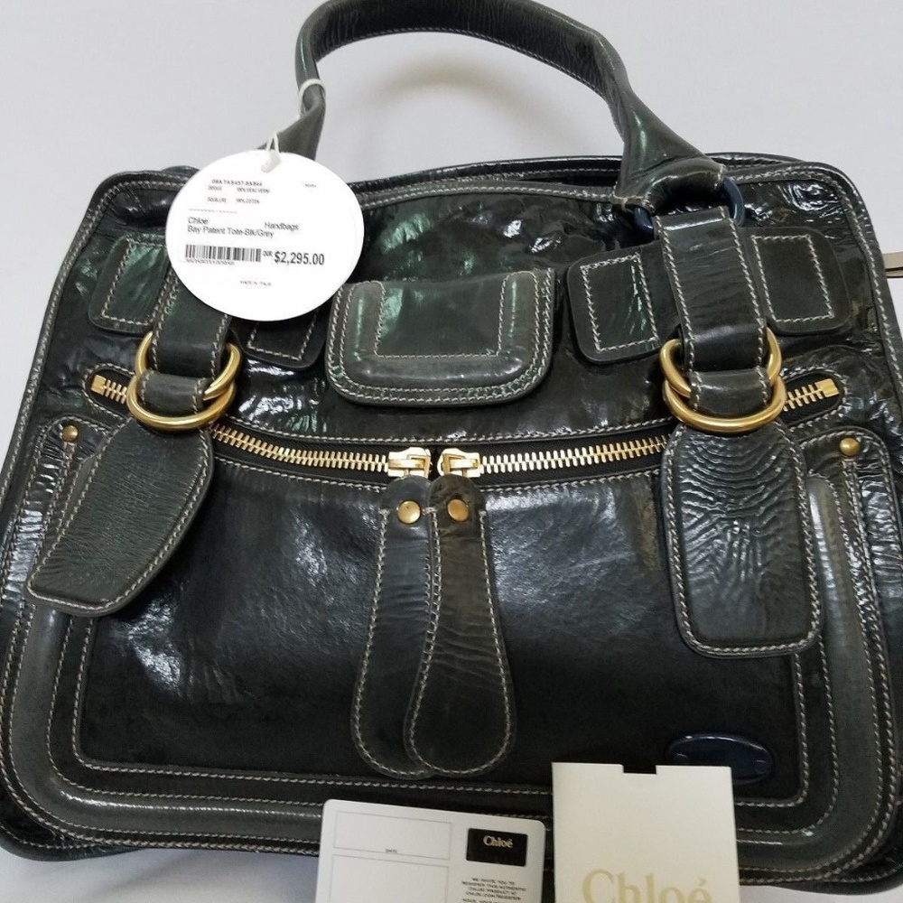 Chloe "Bay" Patent Leather Toe Bag