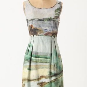 Anthro Odille Landscape Dress 6