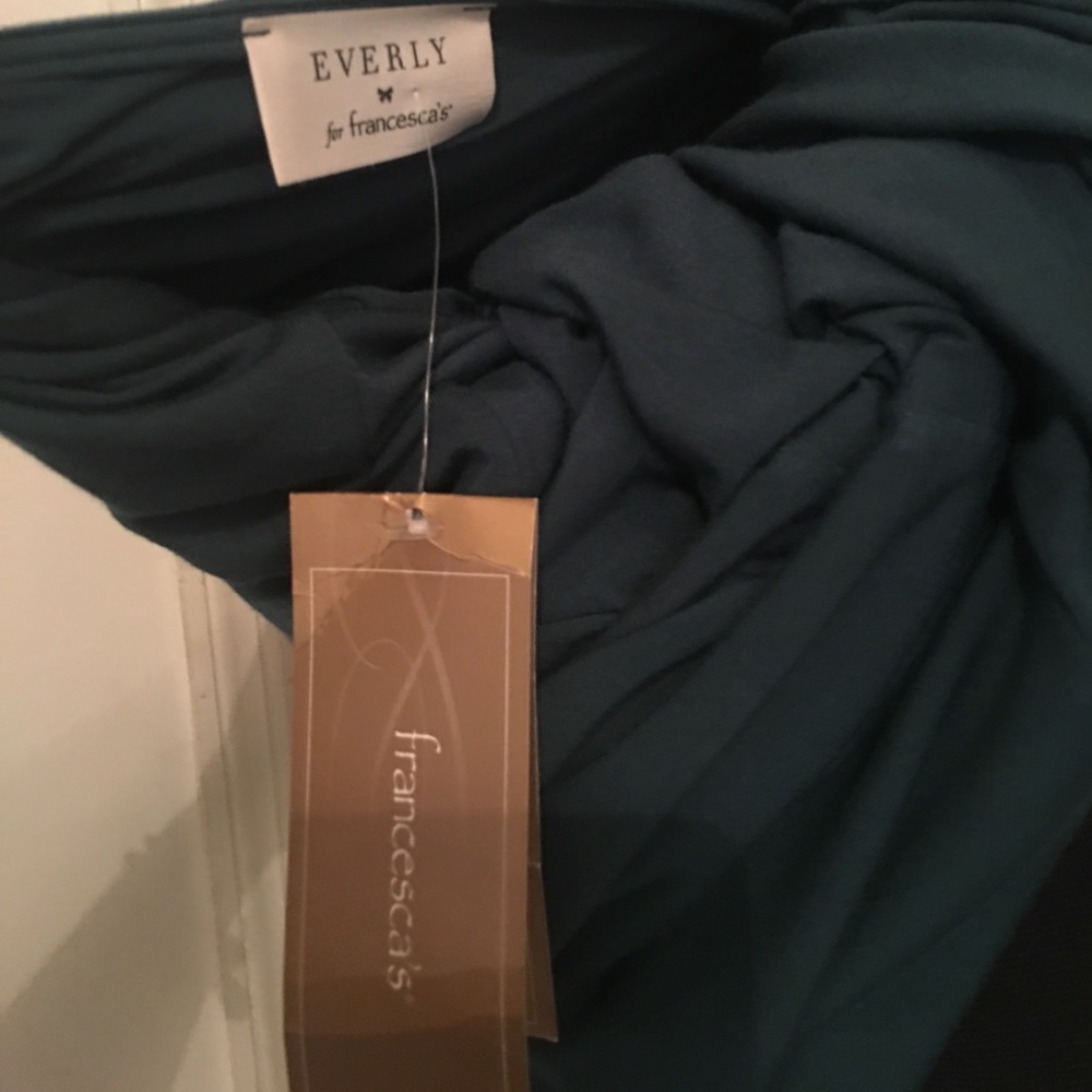 Francesca's Draped, Low Back Dress - Picture 4 of 4