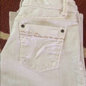 Joe's Distressed White Jeans