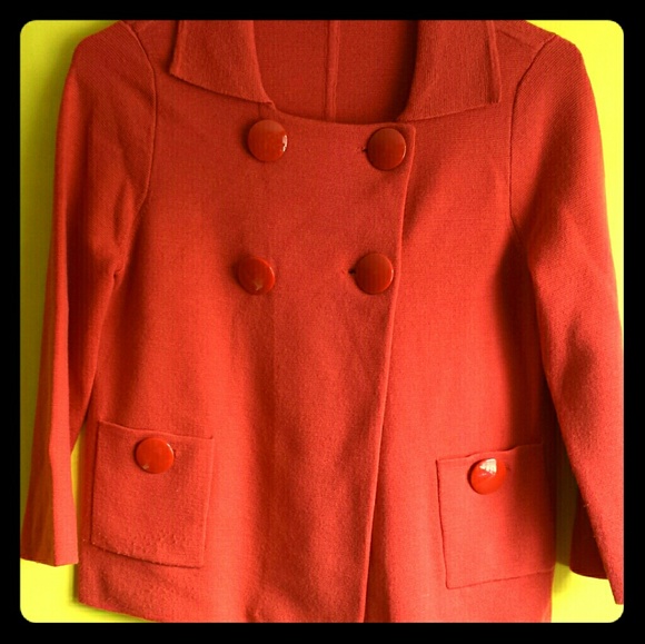 J. Crew Sweaters - J.Crew Coral Red Mod Swing Sweater Sz S