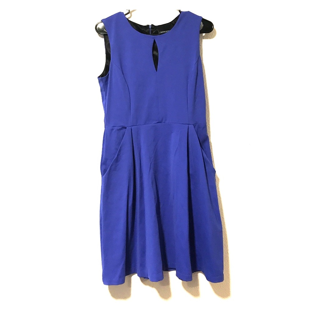 Cynthia rowley blue dress with pockets