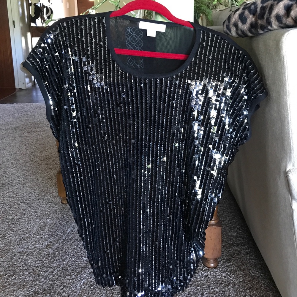Michael lots sequin party blouse