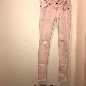 Pink skinny jeans