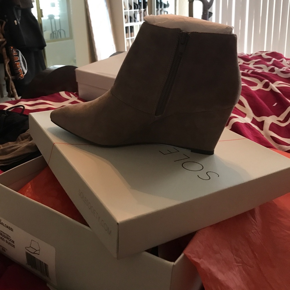 Sole Society mushroom Booties