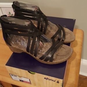 Black strappy sandals