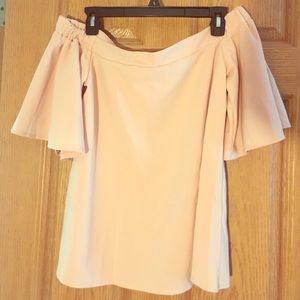 Light Pink Off the Shoulder Too