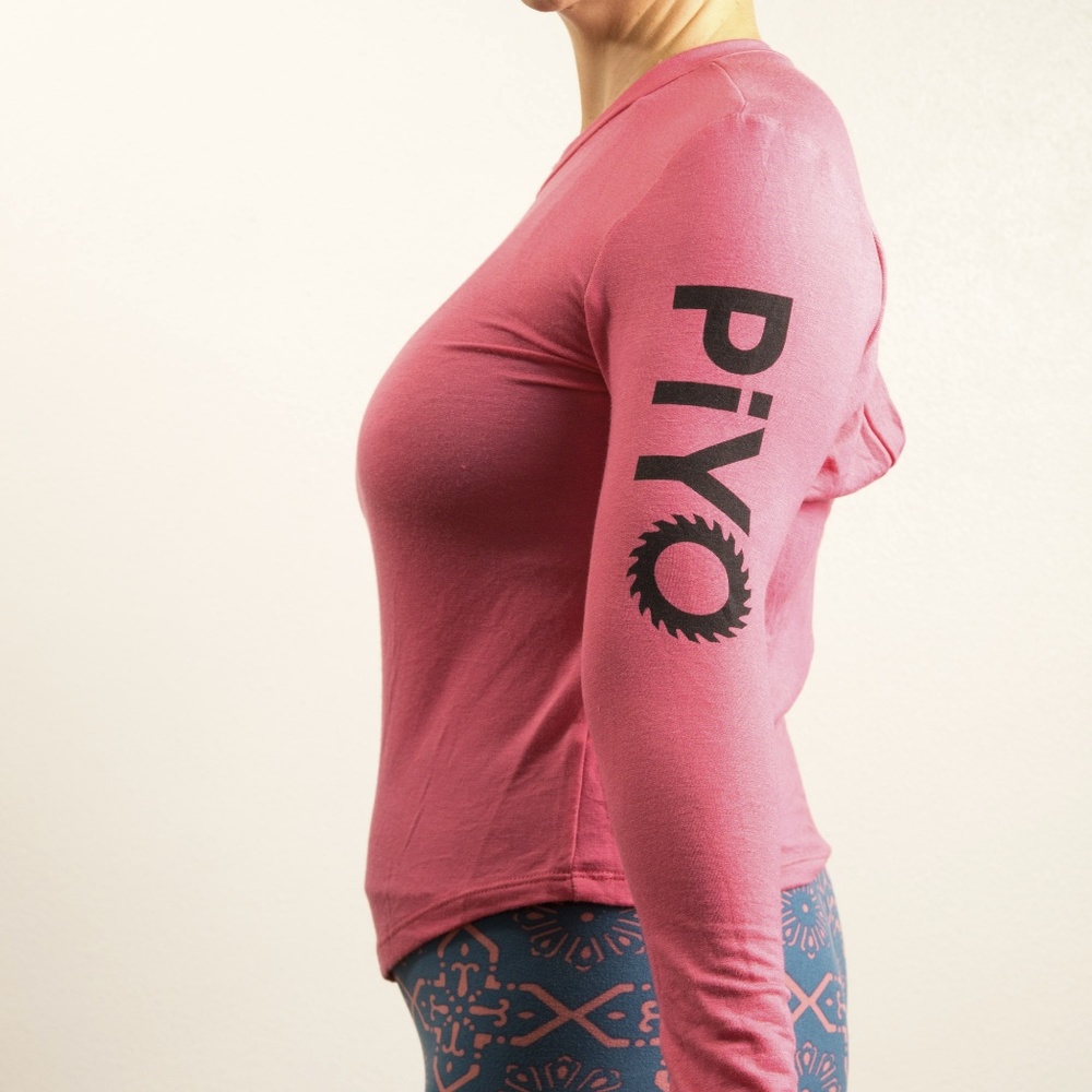 Beachbody Long Sleeve PiYO Top Pink