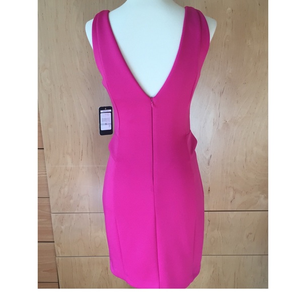 Guess Pink Cocktail Dress with Partial Peplum NWT - Picture 5 of 5
