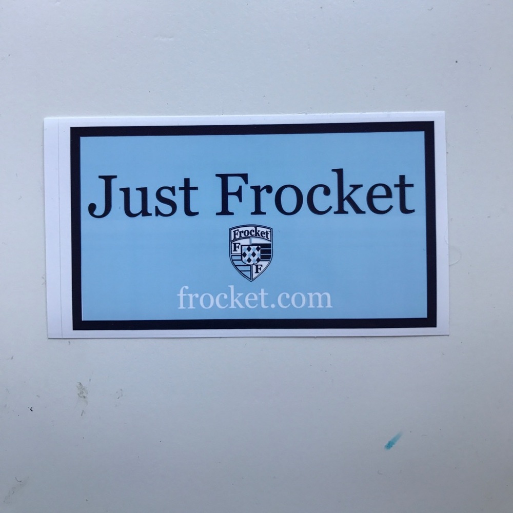Blue Frocket Sticker