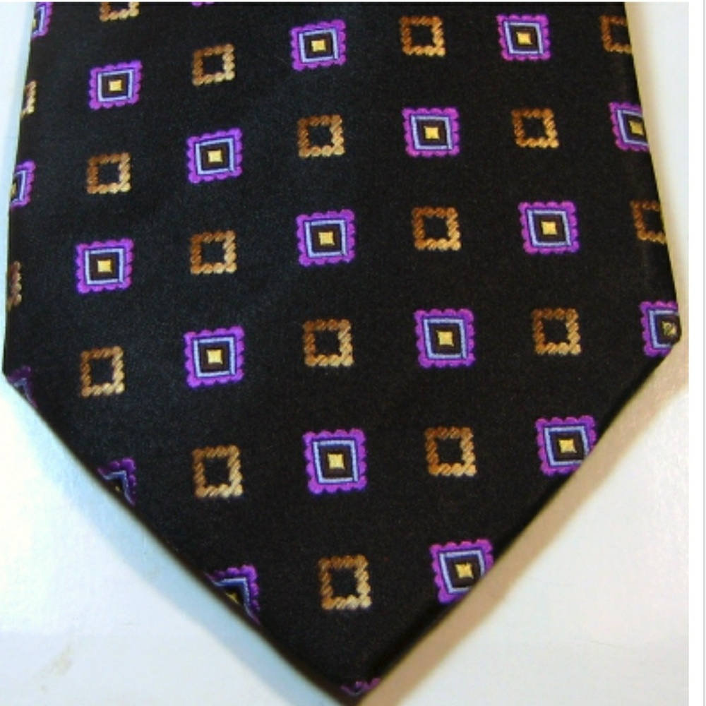 ERMENEGILDO ZEGNA Rich metallic Black Purple Borwn