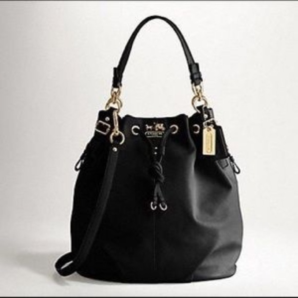 Coach Madison Leather Marielle Drawstring