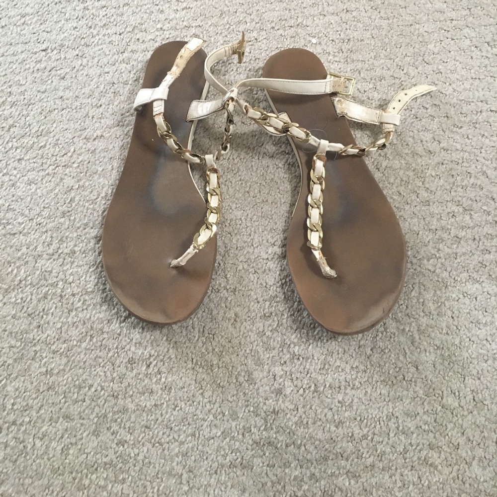 Worn sandals