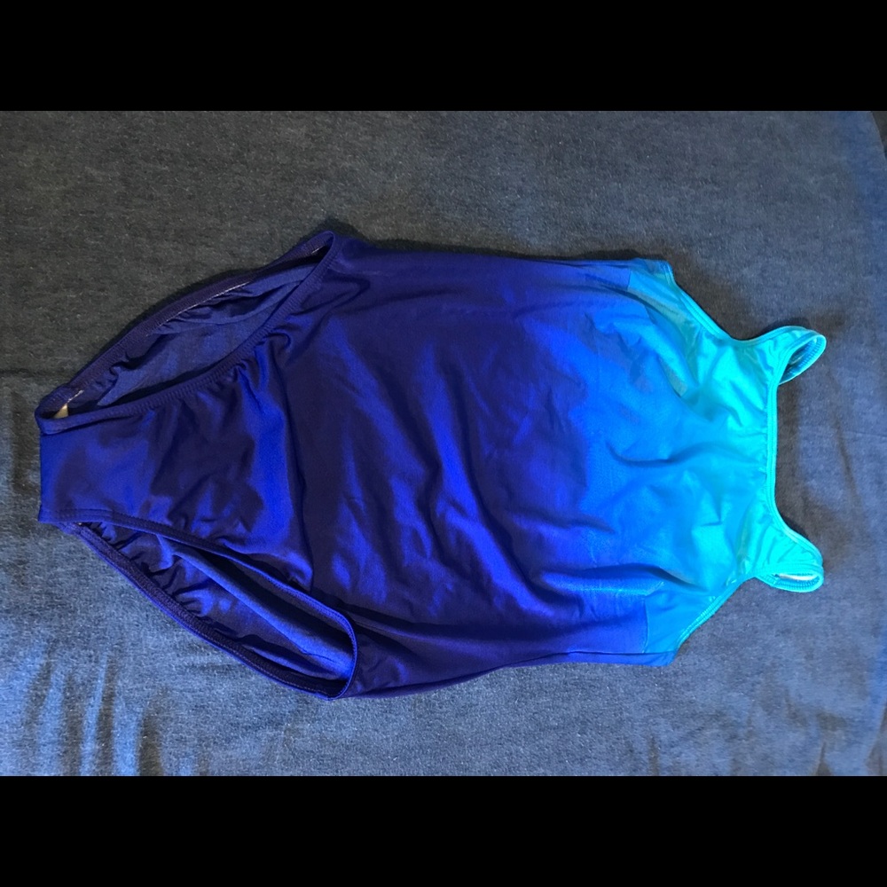 New Lands End ladies swimsuit 16 LONG