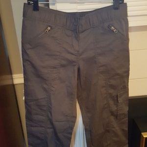 Dark grey cargo Capri pant