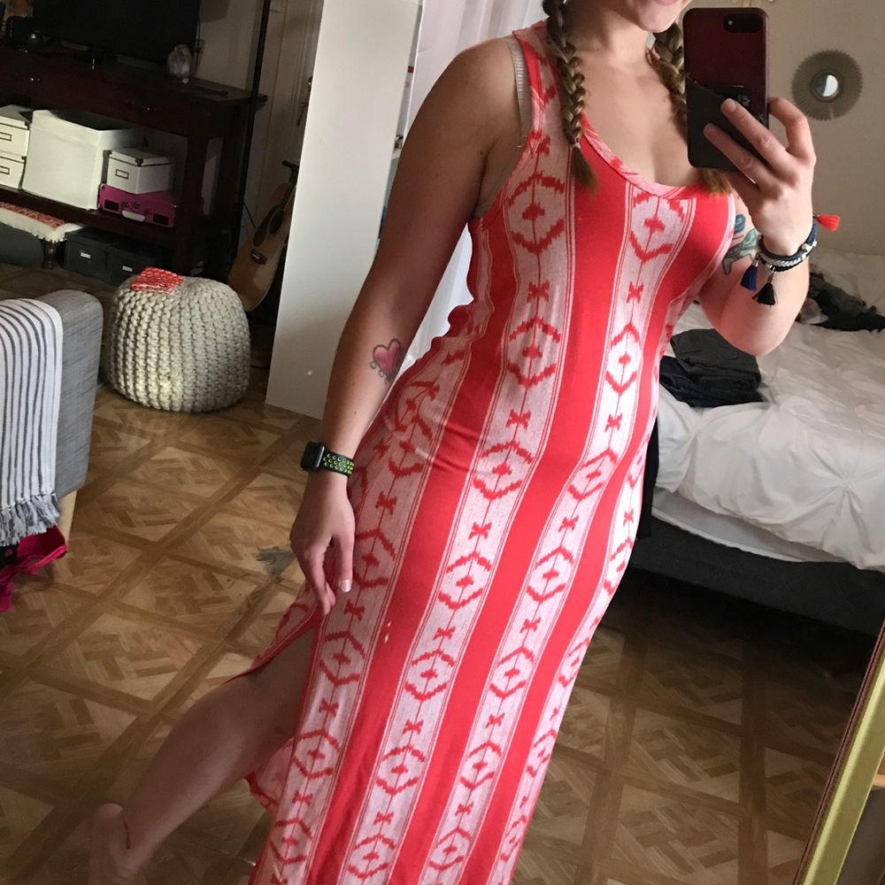 Tribal print maxi dress