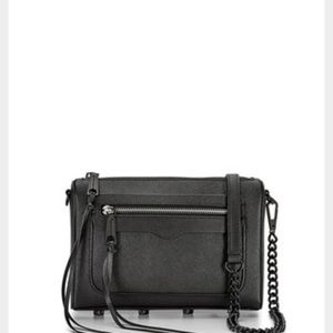 Black Suede Rebecca Minkoff Avery Crossbody