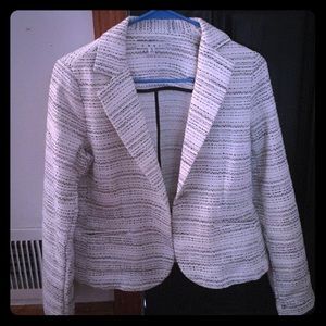 Black and white blazer good condition