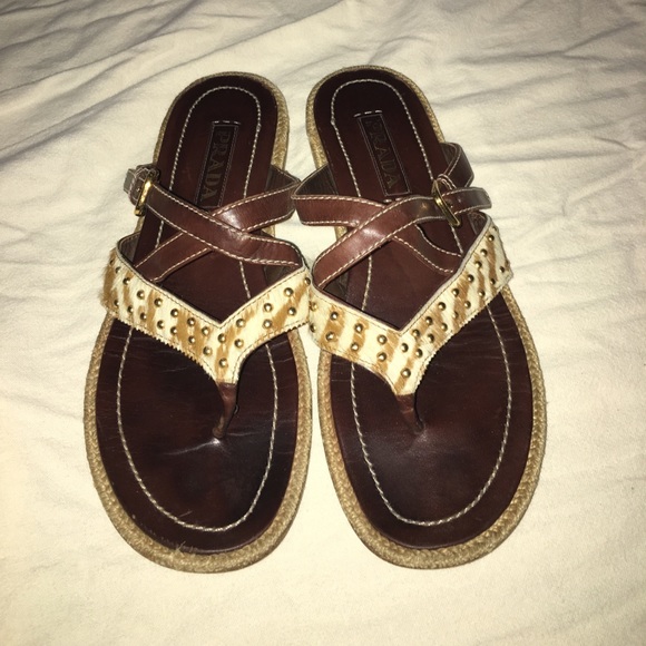 pony hair sandals