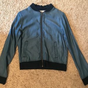 Chambray Bomber Jacket