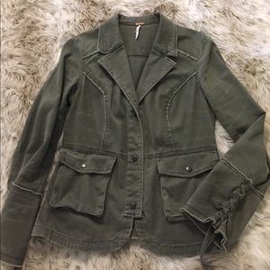 Free People distressed blazer