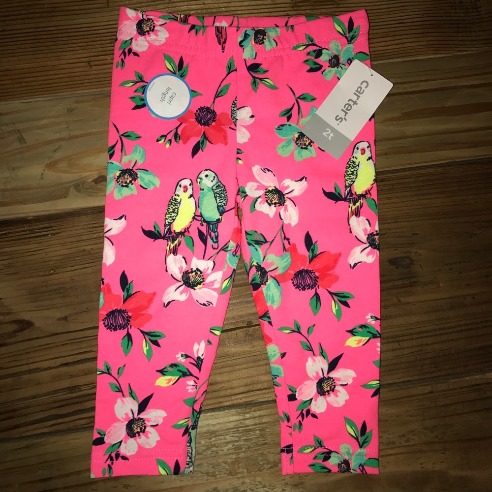 NEW Carters Tropical Capri Leggings