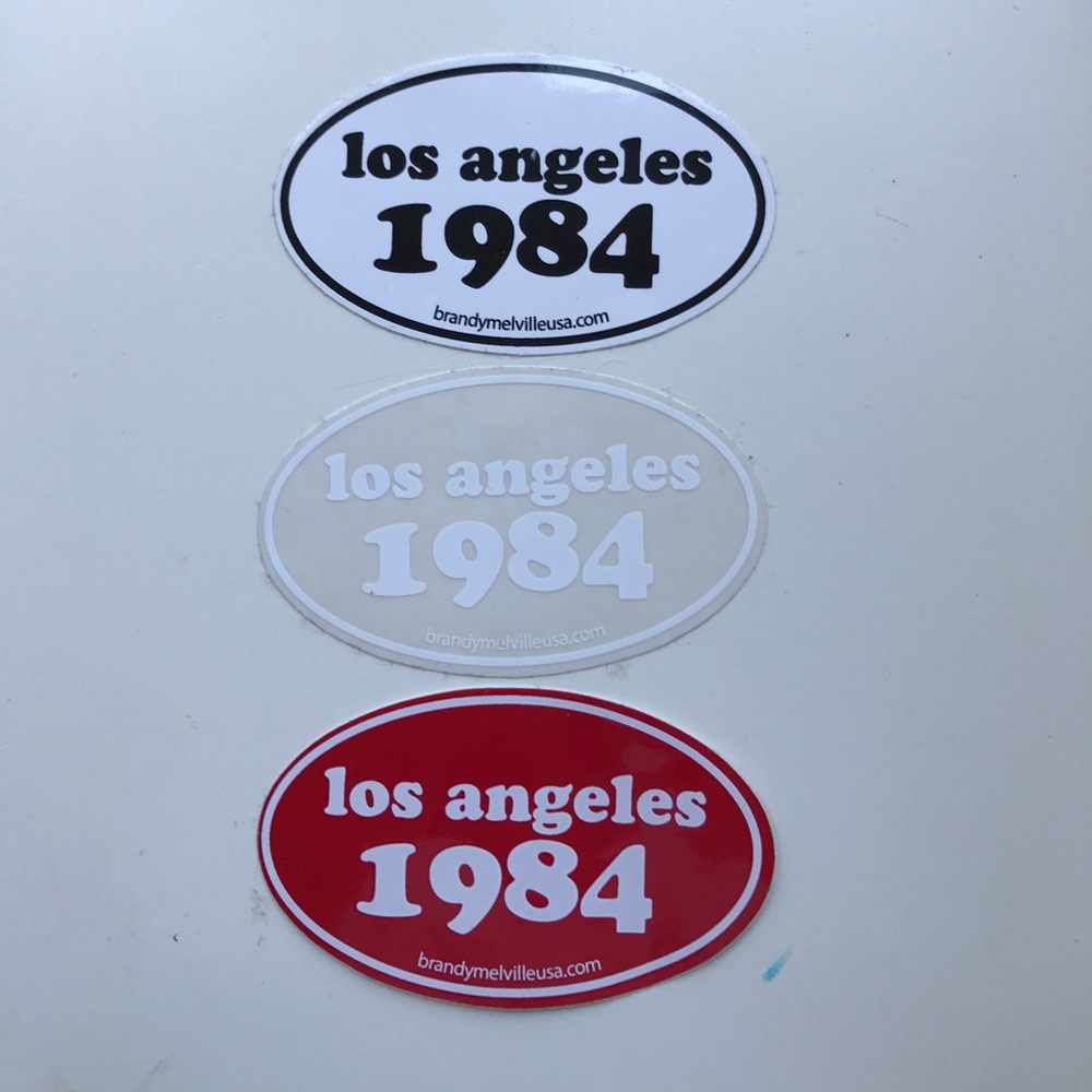 Brandy Melville Los Angeles LA 1984 Stickers