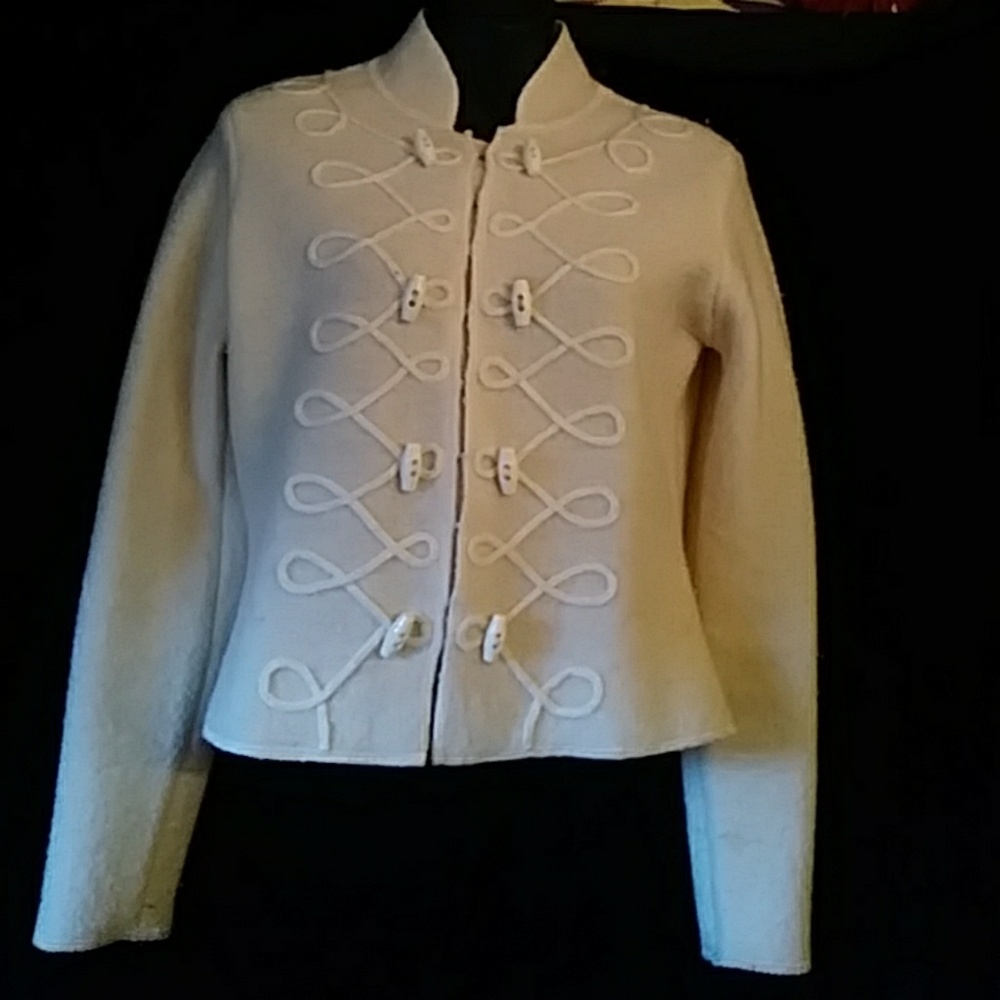 Wearing your heart on your sleeve knit blazer-sz S