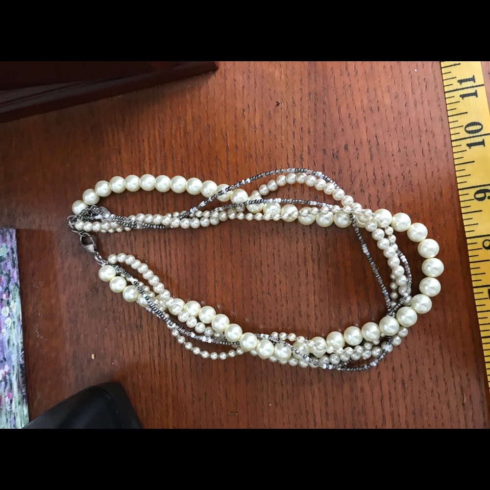 Coldwater creek ladies pearl five strand necklace